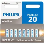 Philips Lot de 20 piles AAA LR03 1 pack de 10+10