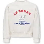 Kids Only GIRLS Sweatshirt 'KOGBetina' blauw / rood / wit