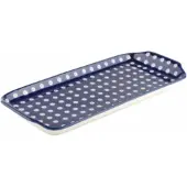 Bunzlau Castle Cakeschaal Oblong Blue Eyes (14,5 x 31,5 cm)