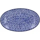 Bunzlau Castle Schaal Ovaal Indigo (12,5 x 21 cm)