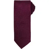 Premier Heren Micro Wafel Formele Work Tie (Aubergine)
