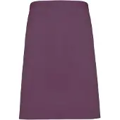 Premier Dames/Dames Mid-Length Apron (Pakket van 2) (Aubergine)