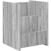 vidaXL Tijdschriftenrek Grijs Sonoma 35 x 35 x 45 cm Bewerkt hout
