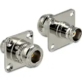 DeLOCK N (v) - BNC (v) inbouw adapter - 50 Ohm