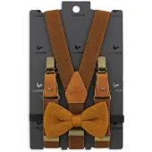 Sir Redman SR26018 ( SRCOMBIKIDS2618B ) kids bretels combi pack Cody Cognac