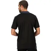 Regatta Herencontrast Coolweave Polo Shirt (Zwart/Seal Grijs)