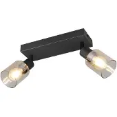 RL LIVE YOUR LIGHT REALITY CADIZ - Spot - Zwart mat - excl. 2x E14 4 W - Plafondbevestiging