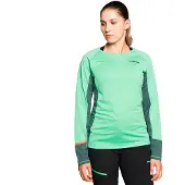 Trangoworld Sardala T-shirt Met Lange Mouwen Groen M Vrouw
