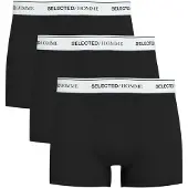 Selected 3-pack Boxershorts Heren Zwart S