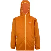 Regatta Groot Buitenshuis Kinderen/Kinderen Lever II Packaway Rain Jacket (Vos/Bloeiende goudsbloem)
