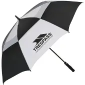 Trespass Catterick Automatische Paraplu (Zwart/Wit)