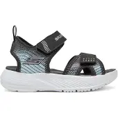 SKECHERS Open schoenen 'MICROSPEC-SPLASH' grijs / zwart / zilver