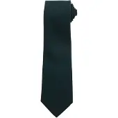 Premier Effen polyester stropdas (Fles groen)