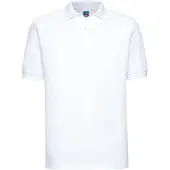 Russell athletic Russell Heren Ripple Collar & Manchet Poloshirt met korte mouwen (Wit)