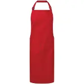 Premier Unisex Volwassenen Biologisch Fairtrade Gecertificeerd Volledig Schort (Rood)