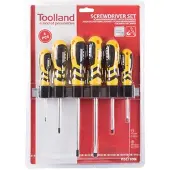 Toolland SCHROEVENDRAAIERSET - 6 stuks