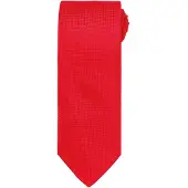 Premier Heren Micro Wafel Formele Work Tie (Rood)