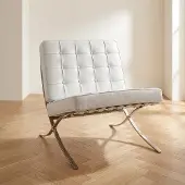 Dimehouse Design fauteuil wit premium leer Expo - Leer - Design