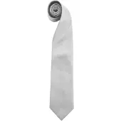 Premier Heren "Kleuren" Gewone mode / Business Tie (Pakket van 2) (Zilver)