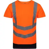 Regatta Heren Pro High-Vis T-shirt met korte mouwen (Oranje/Zwaar)