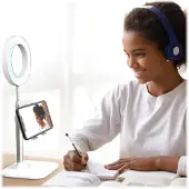 Digipower Video Conferencing Light Stand - 36 LED - Videocalls - Smartphone/ Tablet - USB Power charger - TikTok, YouTube - Zwart