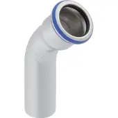 Geberit mapr.rvs bocht 45gr 15mm glad