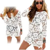 Sapphire - Strandlaken Boho Tuniek - Wit - Taliërde Boho Tuniek