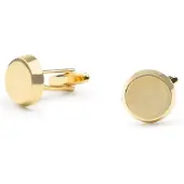 Suitable Manchetknoop Rond Goud -