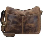 Green Burry Schoudertas 'Vintage' donkerbruin