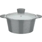 GSW Greblon keramische inductiekookplaat met inductie Bolero grijs - 28 cm