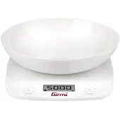 Girmi PS01 elektronische keukenweegschaal - Schaalverdeling 1g - Tarefunctie - Capaciteit 5kg