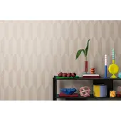 CosmoLiving by Cosmopolitan ABSTRACT BEHANG | Elegant & Luxe - Beige Metallic - CosmoLiving