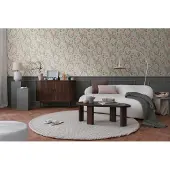 CosmoLiving by Cosmopolitan BLOEMEN EN BLADEREN BEHANG | Decoratief - Crème Oranje Groen - CosmoLiving