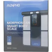 Renpho MorphoScan Slimme personenweegschaal - Met handvat voor volledige bodyscan -23 metric - Volg je voortgang in de app - Zwart