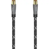 Hama Antennekabel Coax-stekker - Coax-koppeling Metaal Verguld 5,0 M 120 DB