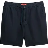 Superdry Heren Merchant Store marine short (S), Casual, Vlas, Marineblauw M7110455A