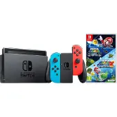 Nintendo Switch Rood/Blauw + Super Mario Galaxy 1+2