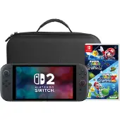 Nintendo Switch 2 + Super Mario Galaxy 1+2 + BlueBuilt Étui de Transport