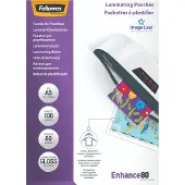 Fellowes Pochettes de plastification ImageLast 80 mic A5 (100 pièces)