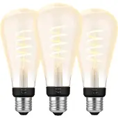 Philips Hue Filament White Ambiance Edison XL Lot de 3