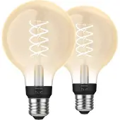 Philips Hue Ampoule à Filament White Globe E27 Lot de 2