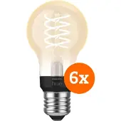 Philips Hue Ampoule à Filament White Standard E27 - 2023 - Lot de 6