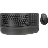 Logitech Wave Keys Draadloos Ergonomisch Toetsenbord + Lift Verticale Muis