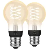 Philips Hue Ampoule à Filament White Standard E27 - 2023 - Lot de 2
