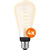 Philips Hue Filament White Ambiance Edison XL Lot de 4