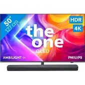 Philips Ambilight 50" PUS9000 QLED 4K (2025) + JBL Bar 300 MK2 Zwart