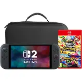 Nintendo Switch 2 + Super Mario Party Jamboree + BlueBuilt Étui de Transport XL