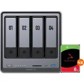 UGREEN NASync DXP4800 Plus + Seagate Ironwolf 8 To Lot de 4