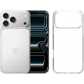 Apple iPhone 17 Pro Max 2TB Zilver + BlueBuilt Protective Back Cover Transparant