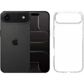 Apple iPhone Air 256GB Zwart + BlueBuilt Protective Back Cover Transparant